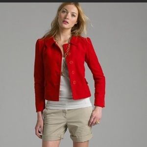 J. Crew Red Cordoroy Jacket